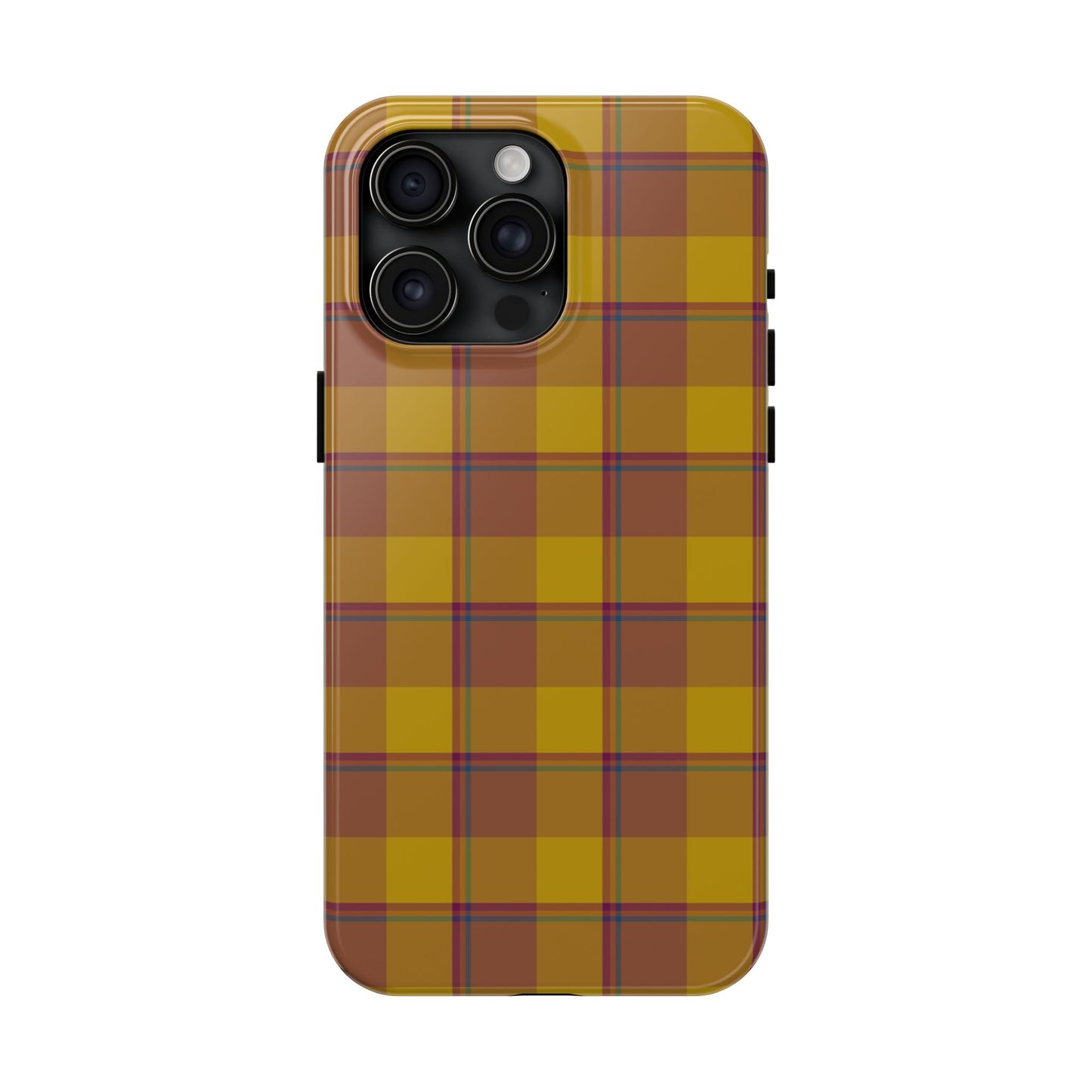 Plaid Tough Phone Case, Durable Phone Cover, Fall Inspired Accessory, Gift for Her, Stylish Cell Phone Protector - Celtic Scents