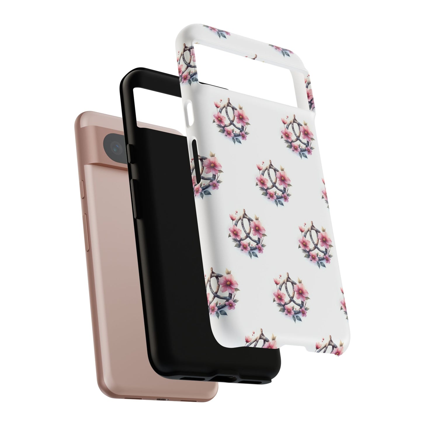 Floral Phone Case, Tough Phone Cover, Cute Protection for Mobile, Gift for Her, Celtic Knot Floral Pattern Case