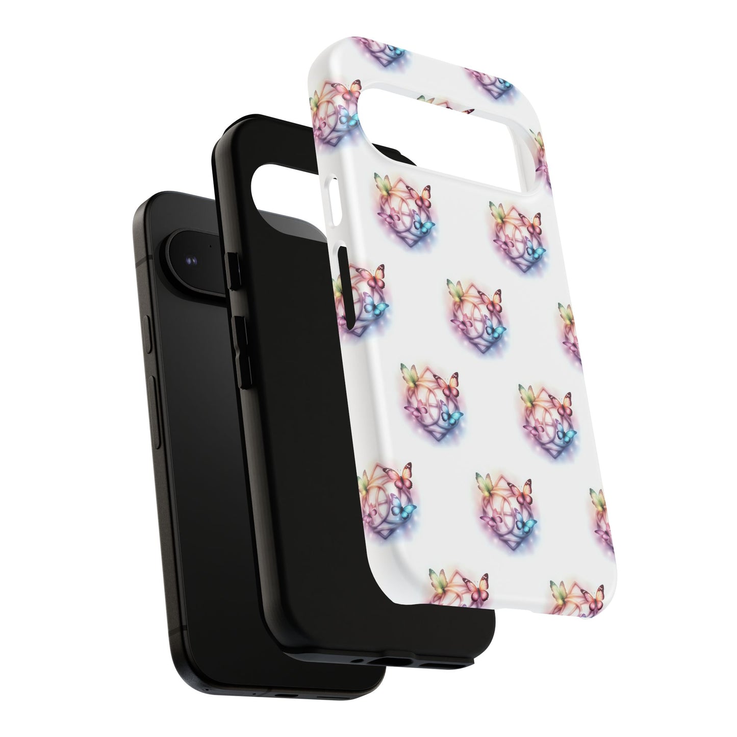 Colorful Butterflies Phone Case, Tough Cases, Cute Butterfly Lover Gift, Trendy Phone Cover, Nature Print Case