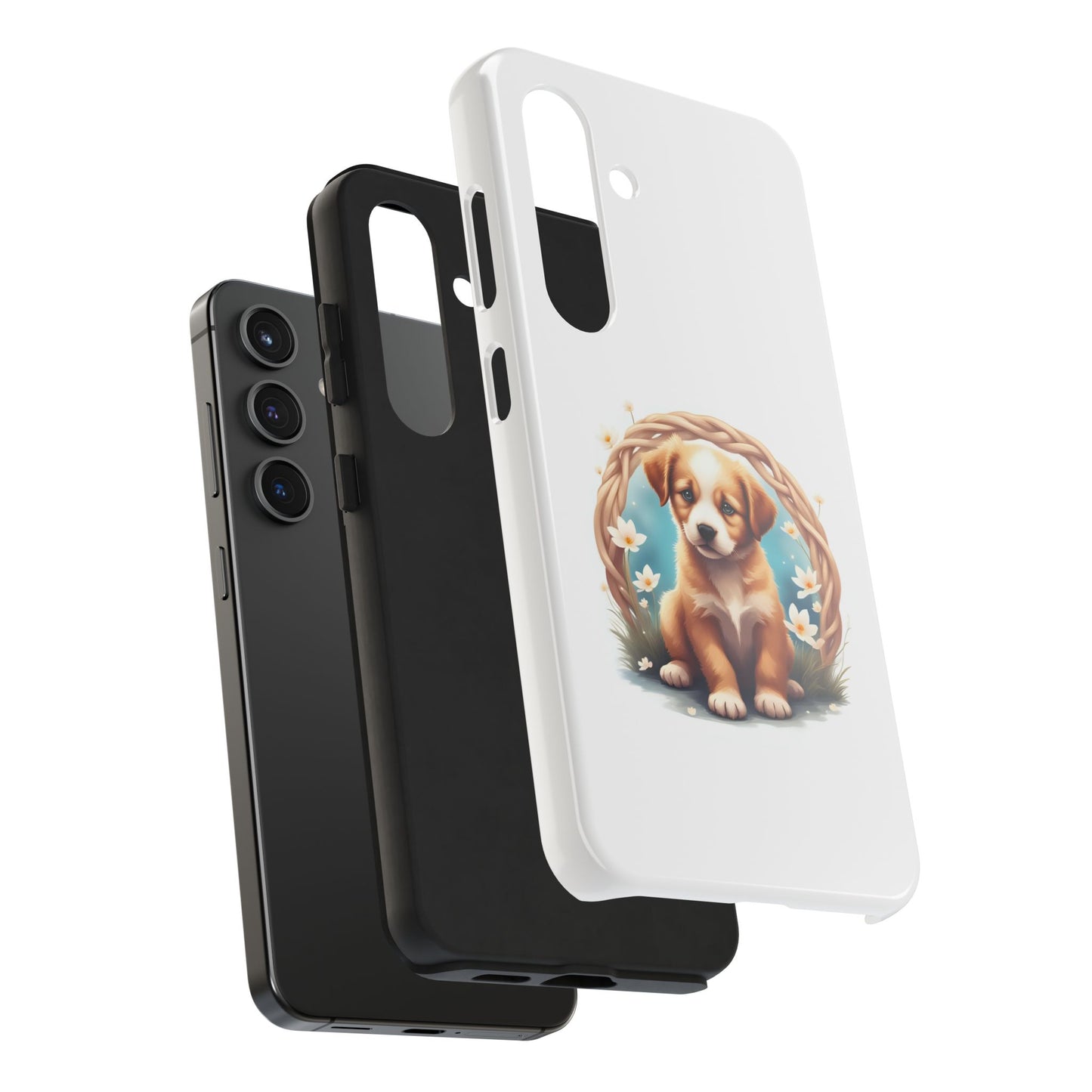 Cute Puppy Phone Case, Tough Case for Dog Lovers, Pet Gift, Protector Case for iPhone, Custom Phone Cover