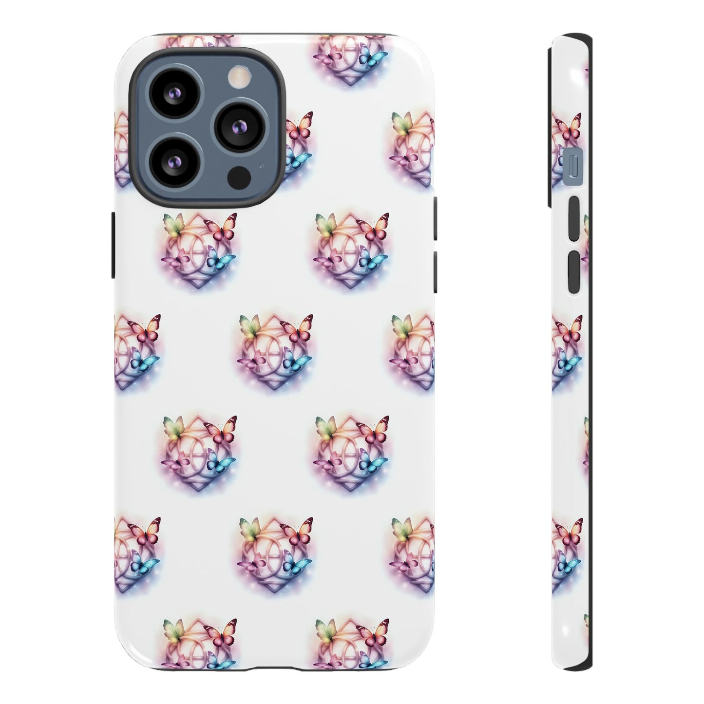 Colorful Butterflies Phone Case, Tough Cases, Cute Butterfly Lover Gift, Trendy Phone Cover, Nature Print Case - Celtic Scents