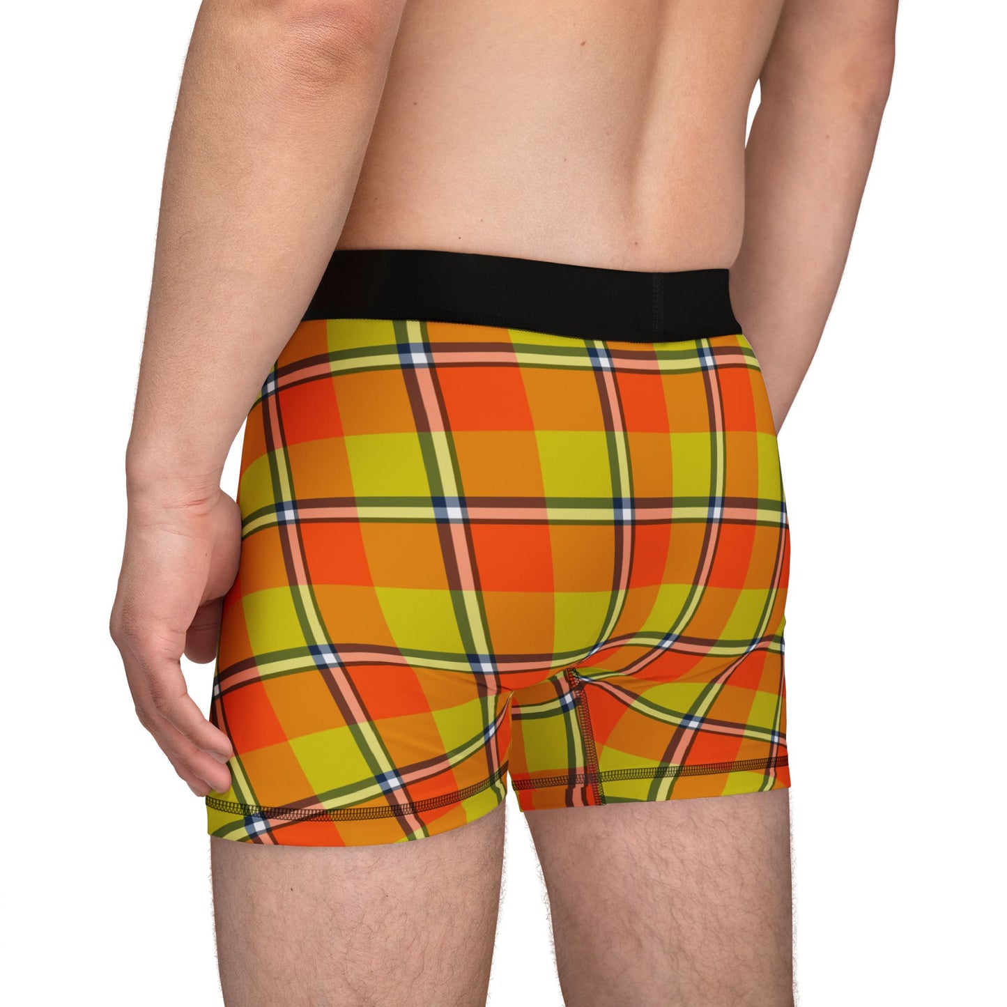 Vibrant Plaid Men's Boxers, Comfortable Underwear, Funky Fashion, Gift for Him, Everyday Wear, Trendy Sleepwear - Celtic Scents