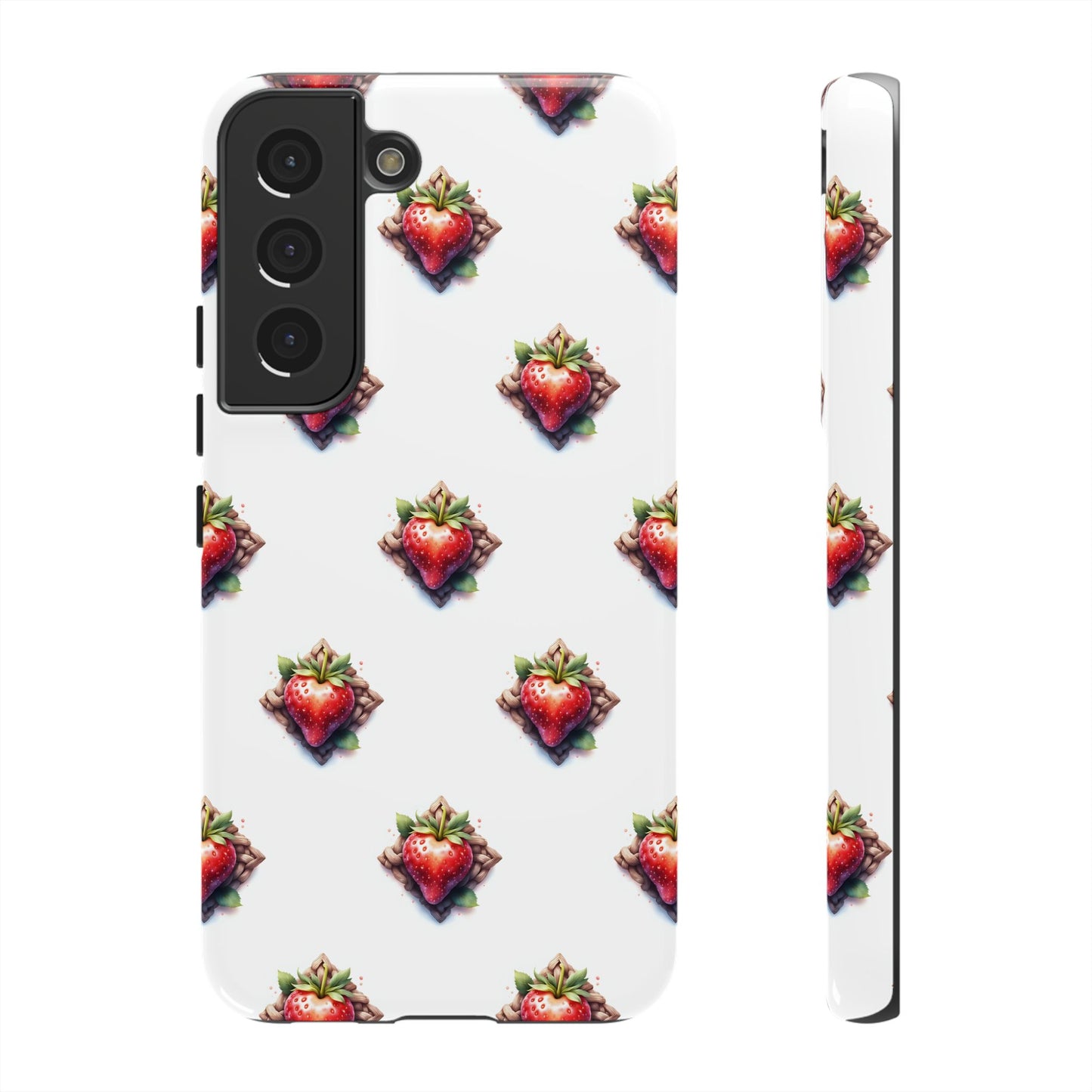 Strawberry Celtic Knot Phone Case, Cute Phone Cover, Gift for Her, Custom Smartphone Case, Funky Accessories, Valentine's Day Gift - Celtic Scents