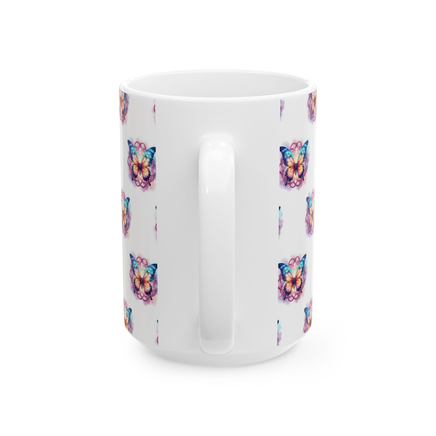 Colorful Butterfly Ceramic Mug - Vibrant Drinkware for Nature Lovers, Gift for Birthdays, Mother's Day, or Just Because - Celtic Scents