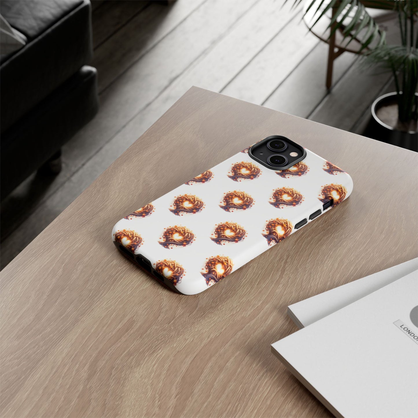 Stylish Phone Case, Tough Cases with Unique Design, Durable Smartphone Cover, Gift for Tech Lovers, Trendy Phone Accessory, Autumn Design