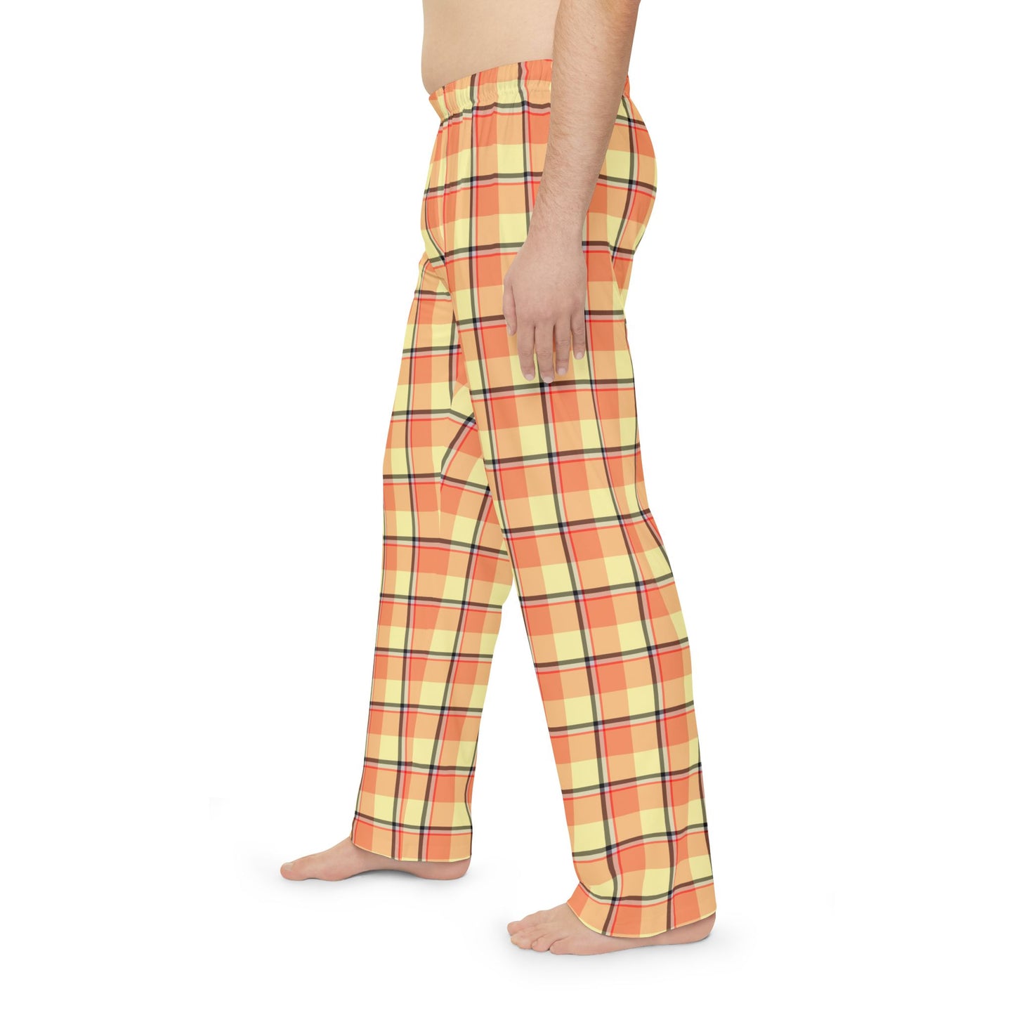 Vibrant Plaid Men's Pajama Pants, Cozy Loungewear, Fun Sleepwear, Bright Patterns, Casual Relaxation Pants, Gift for Him - Celtic Scents