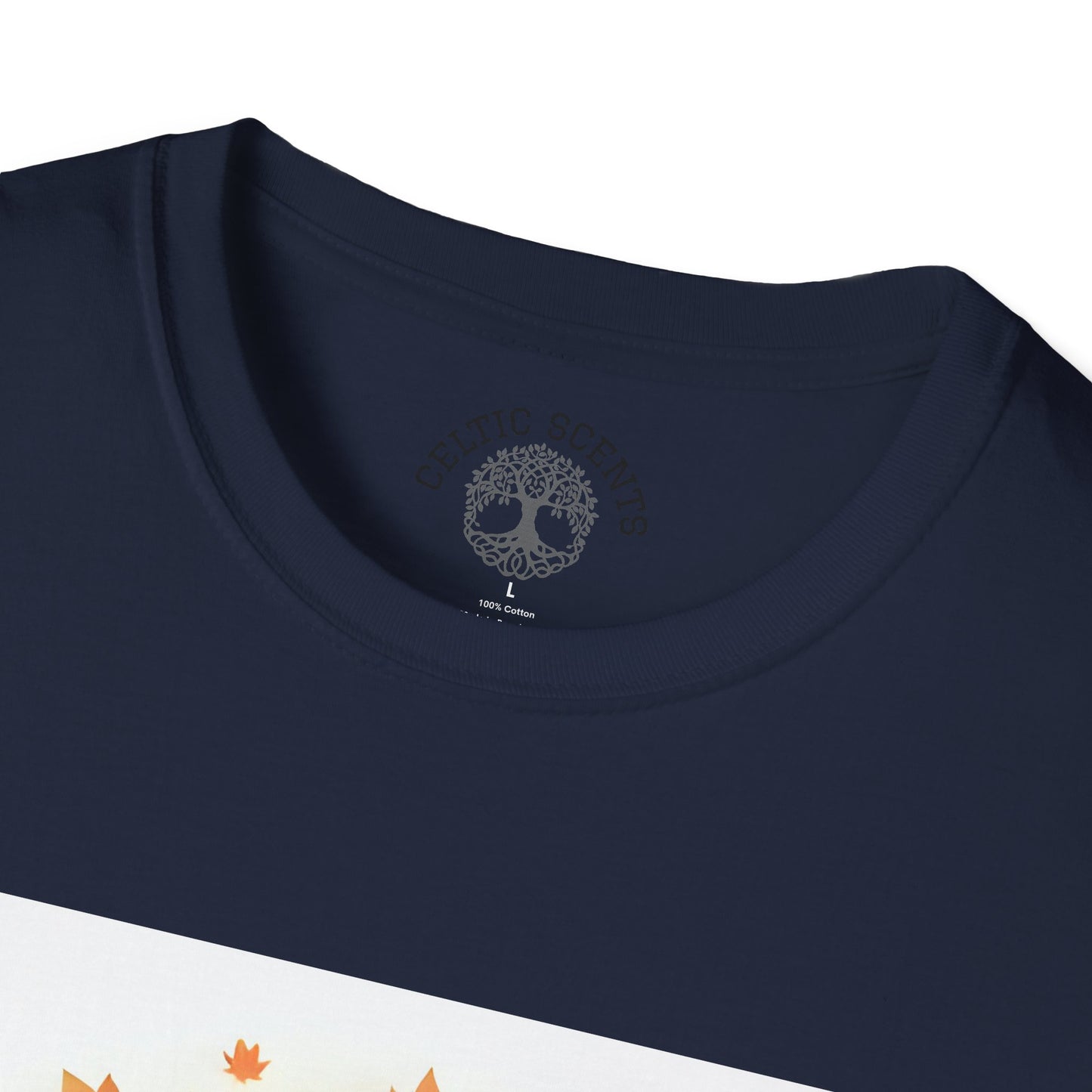 Autumn Tree Graphic T-Shirt, Fall Tee for Nature Lovers, Unisex Softstyle T-Shirt, Gift for Thanksgiving, Cozy Casual Wear - Celtic Scents