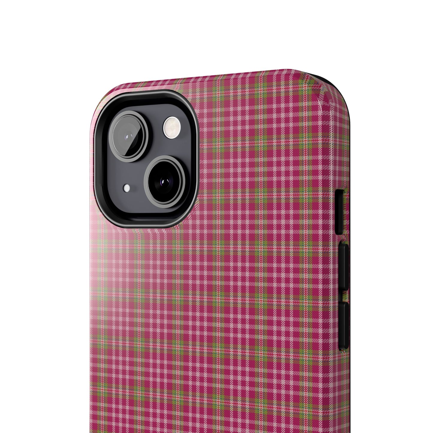 Stylish Tough Phone Cases - Protect Your Phone with Trendy Plaid Design, Gift for Her, Pink Plaid Design - Celtic Scents