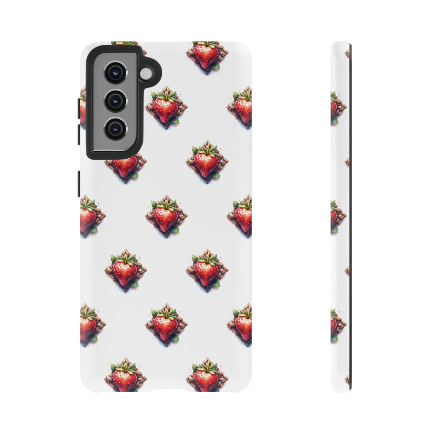 Strawberry Celtic Knot Phone Case, Cute Phone Cover, Gift for Her, Custom Smartphone Case, Funky Accessories, Valentine's Day Gift - Celtic Scents