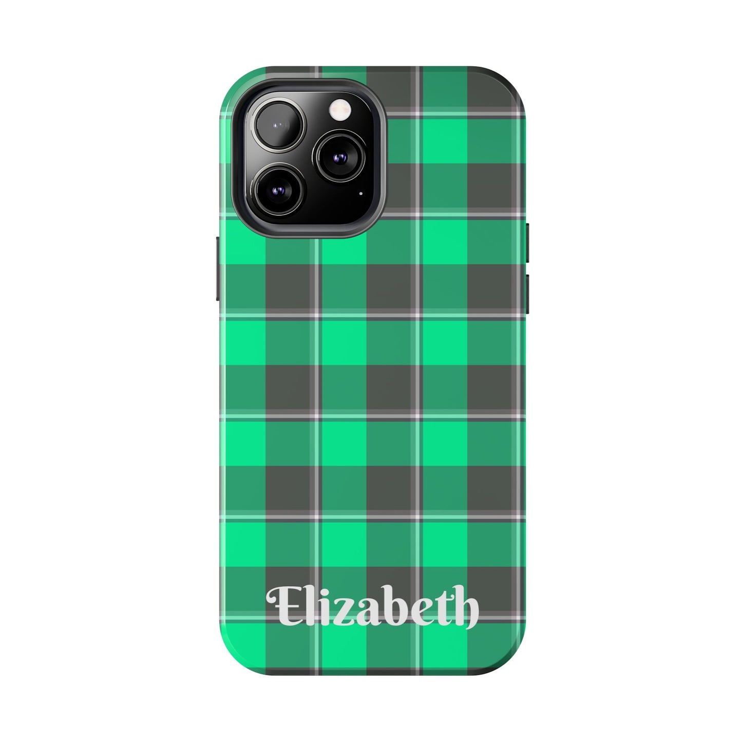Personalized Plaid Tough Phone Case, Custom Phone Cover, Gifts for Her, Unique Cell Phone Case, Trendy Accessories, Holiday Gifts - Celtic Scents