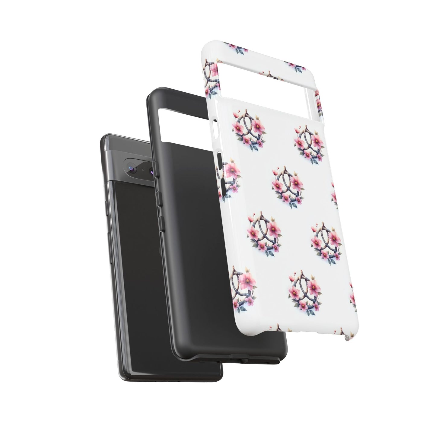 Floral Phone Case, Tough Phone Cover, Cute Protection for Mobile, Gift for Her, Celtic Knot Floral Pattern Case