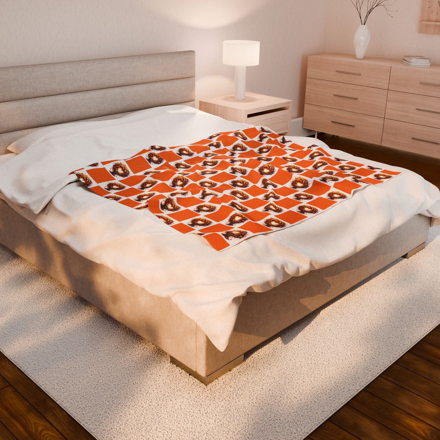 Autumn Tree Pattern Velveteen Plush Blanket, Cozy Home Decor, Gift for Nature Lovers, Bed Throw, Soft Warm Blanket for Kids - Celtic Scents