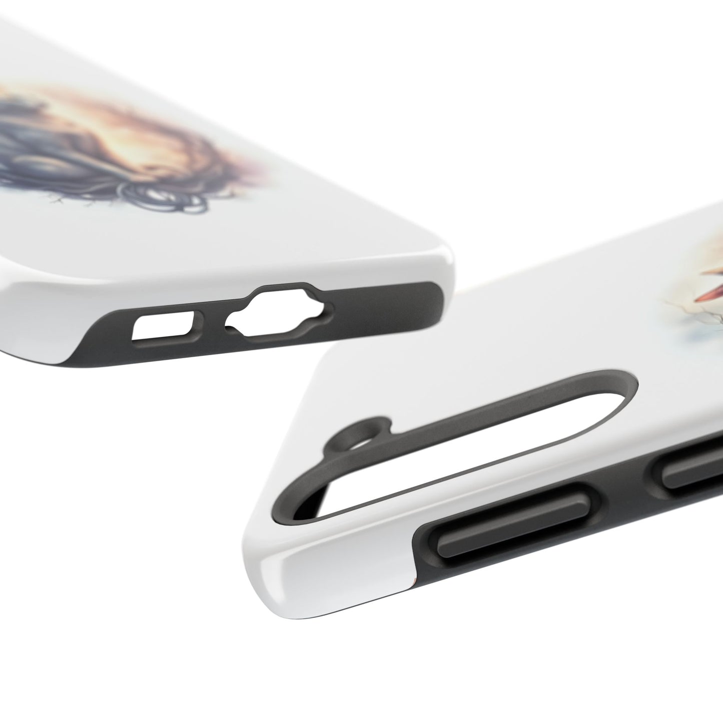 Artistic Cat Phone Case, Tough Phone Cases, Pet Lover Gift, Cat Lover Accessory, Unique Phone Cover, Protector Case