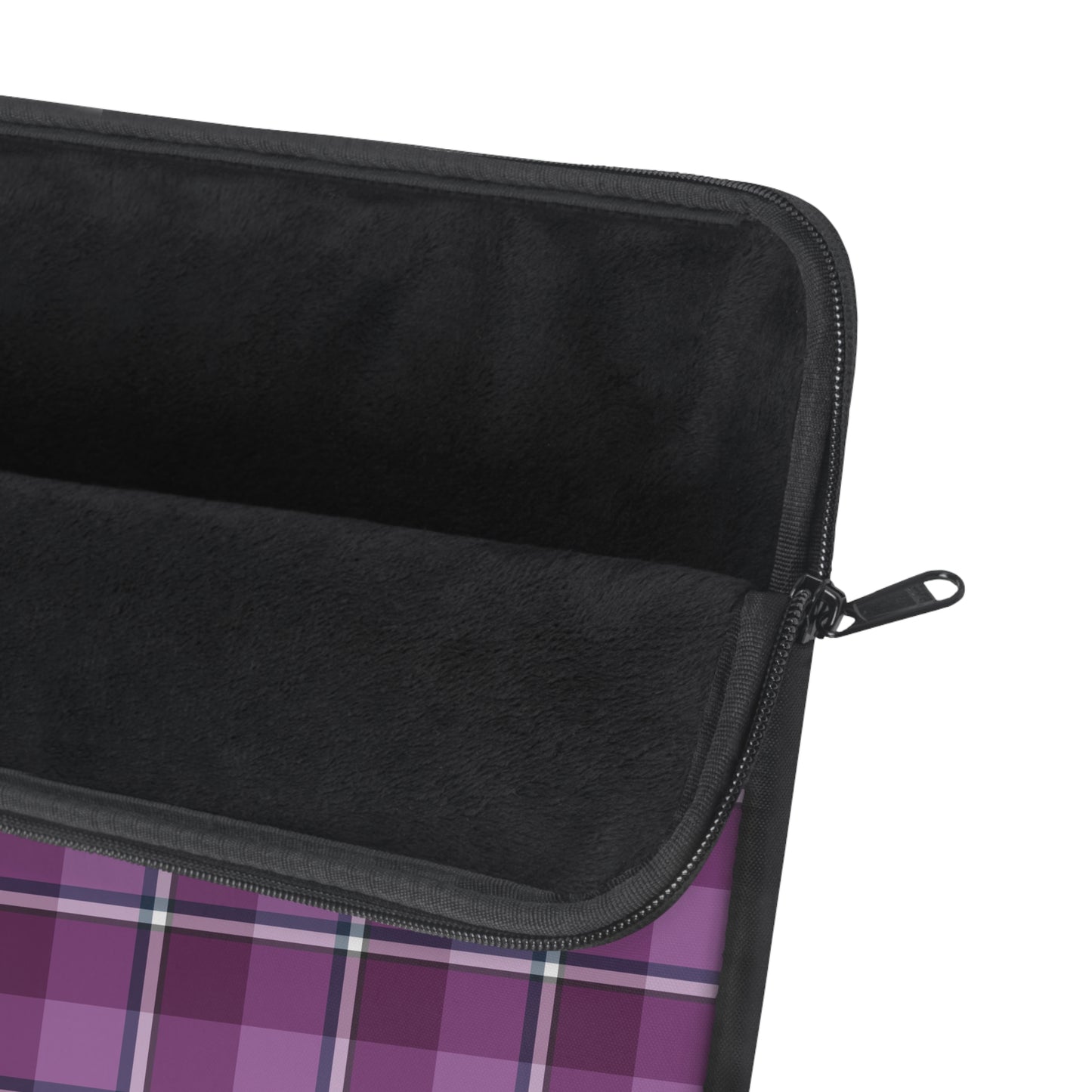 Plaid Laptop Sleeve, Purple Checkered Case for School, Work, Travel, Stylish Computer Cover, Gift for Students, Tech Accessories - Celtic Scents