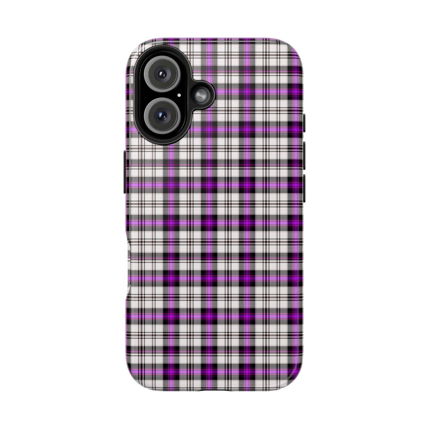 Stylish Tough Phone Case, Purple Plaid Protective Cover, Cute Gift for Teens, Cell Phone Accessory, Trendy Tech - Celtic Scents