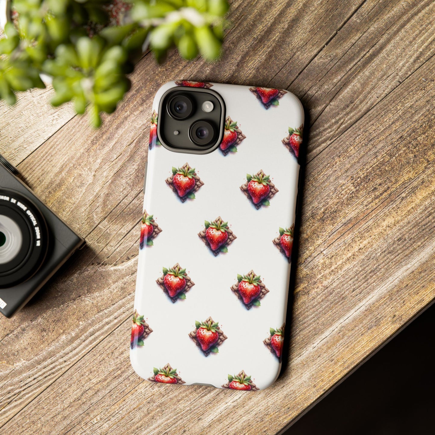 Strawberry Celtic Knot Phone Case, Cute Phone Cover, Gift for Her, Custom Smartphone Case, Funky Accessories, Valentine's Day Gift