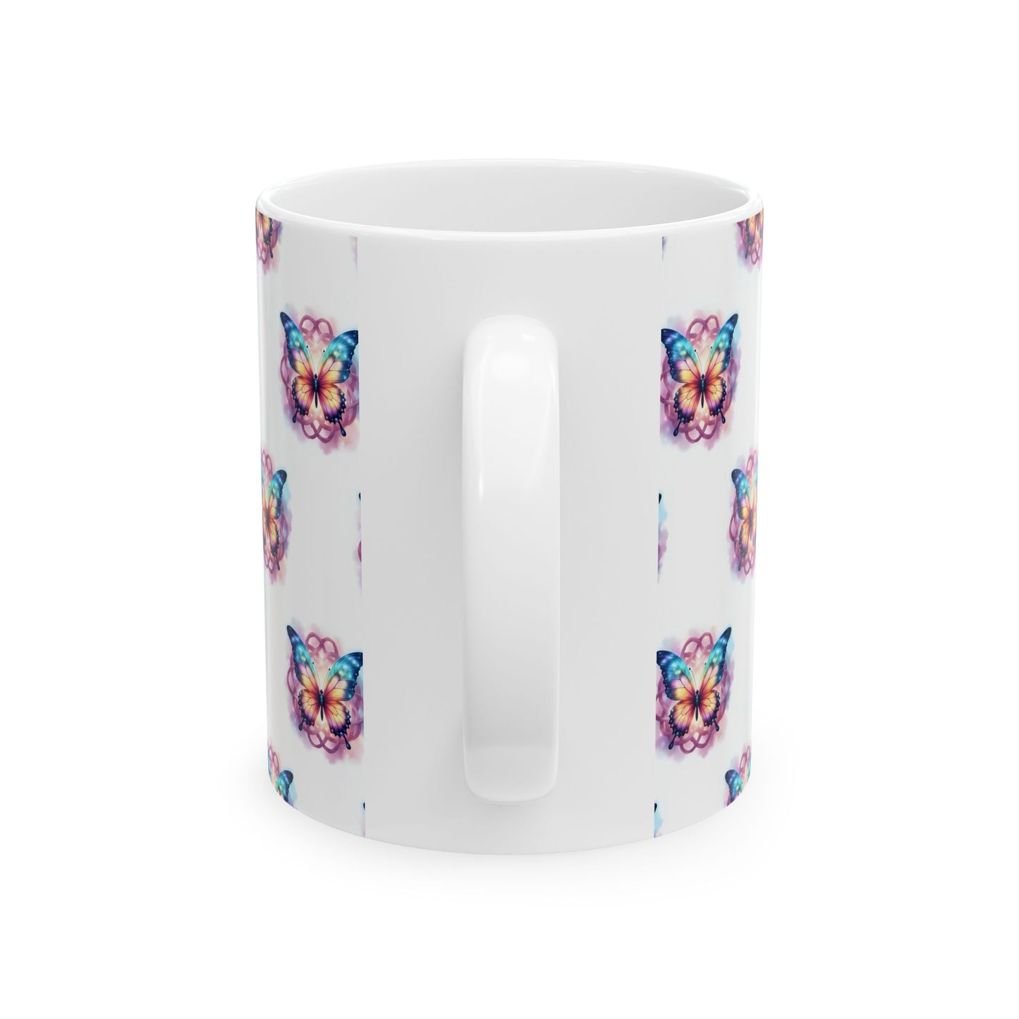 Colorful Butterfly Ceramic Mug - Vibrant Drinkware for Nature Lovers, Gift for Birthdays, Mother's Day, or Just Because - Celtic Scents