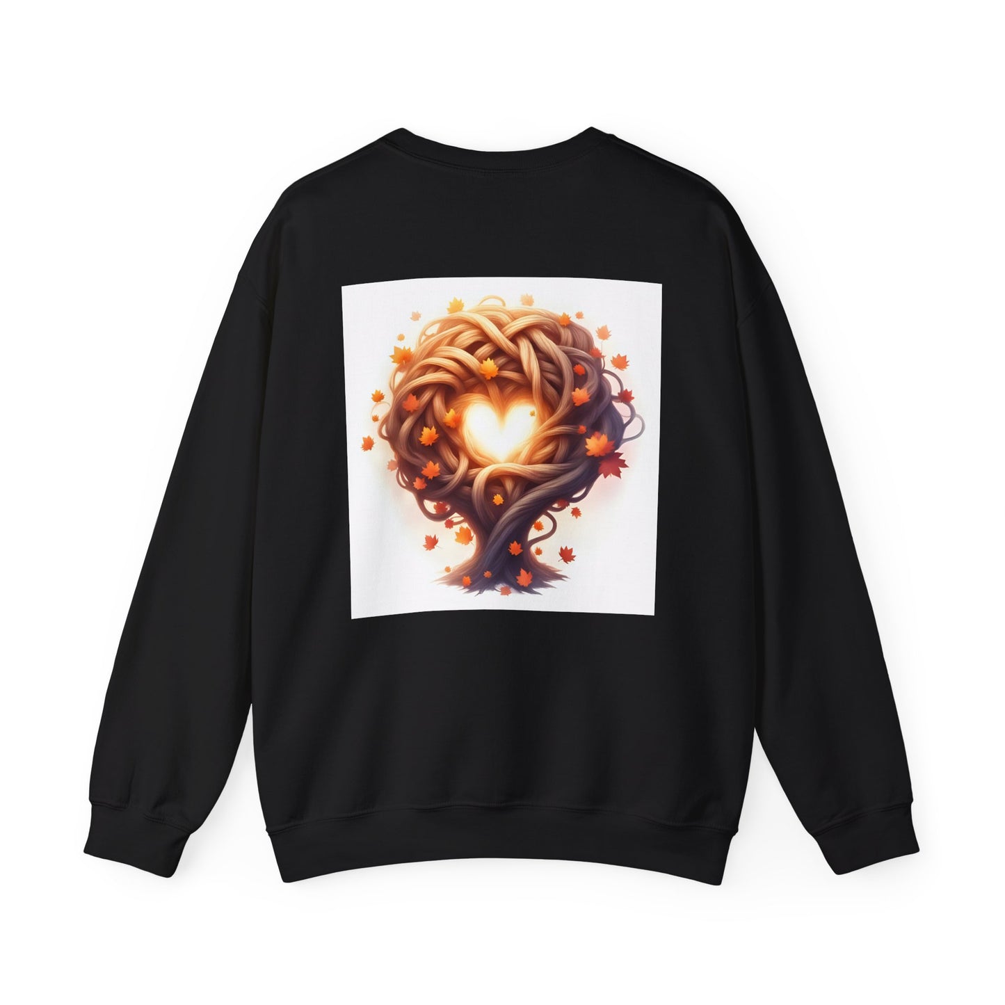 Heart Tree Crewneck Sweatshirt, Cozy Love Sweatshirt, Unisex Gift for Loved Ones, Fall Fashion, Nature-Inspired Apparel - Celtic Scents
