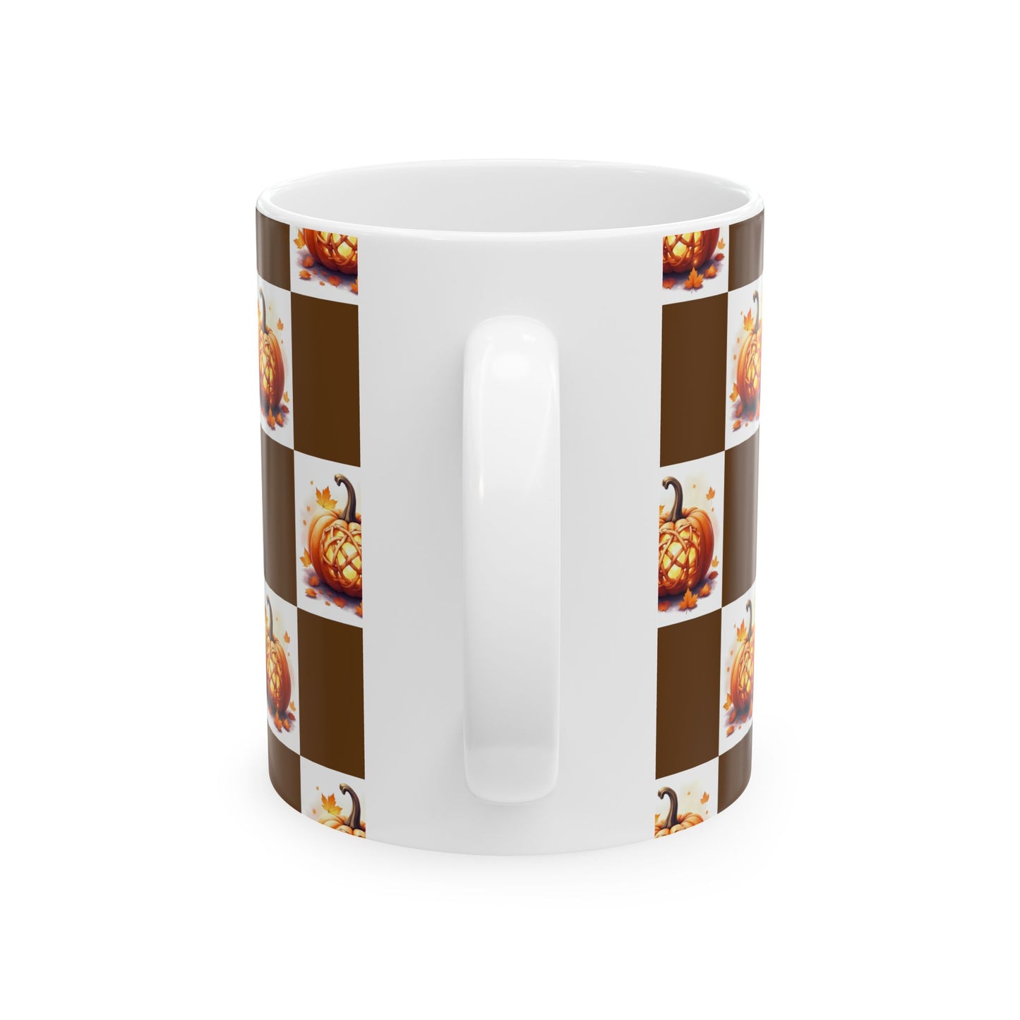 Fall-Themed Pumpkin Ceramic Mug | Cozy Autumn Coffee Cup, Harvest Decor, Thanksgiving Gift, Seasonal Kitchenware, Pumpkin Spice Lovers - Celtic Scents