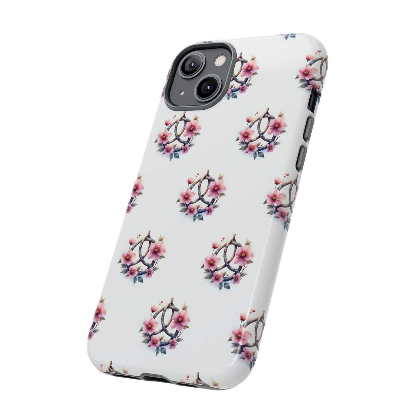 Floral Phone Case, Tough Phone Cover, Cute Protection for Mobile, Gift for Her, Celtic Knot Floral Pattern Case