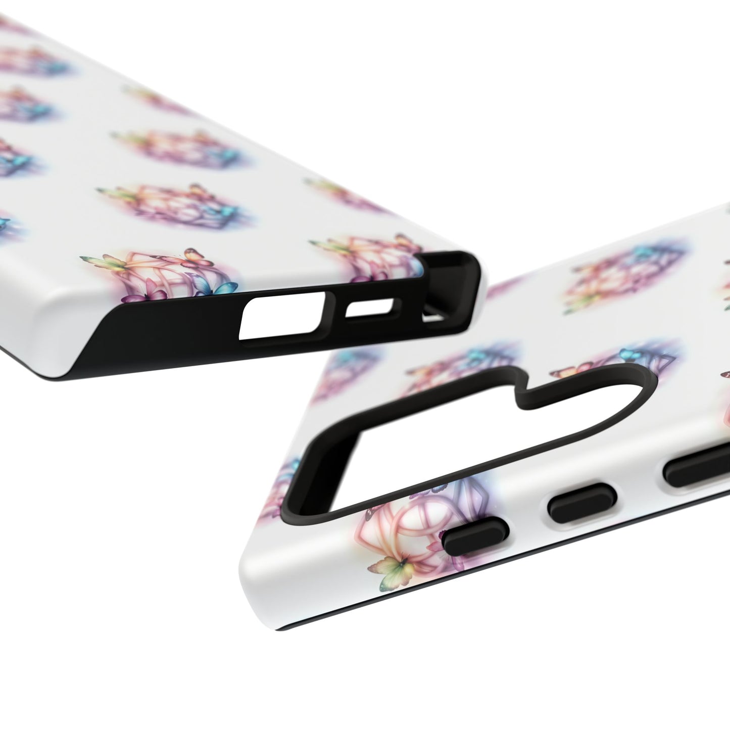 Colorful Butterflies Phone Case, Tough Cases, Cute Butterfly Lover Gift, Trendy Phone Cover, Nature Print Case