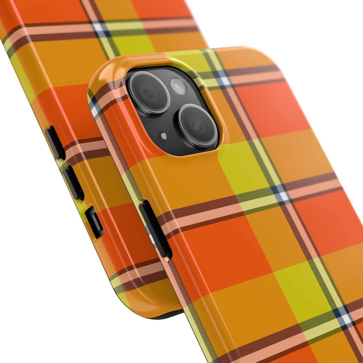 Vibrant Autumn Plaid Phone Case | Tough Phone Protector, Colorful Tech Accessory, Stylish Gift for Him/Her, Fun Birthday Present, Trendy - Celtic Scents