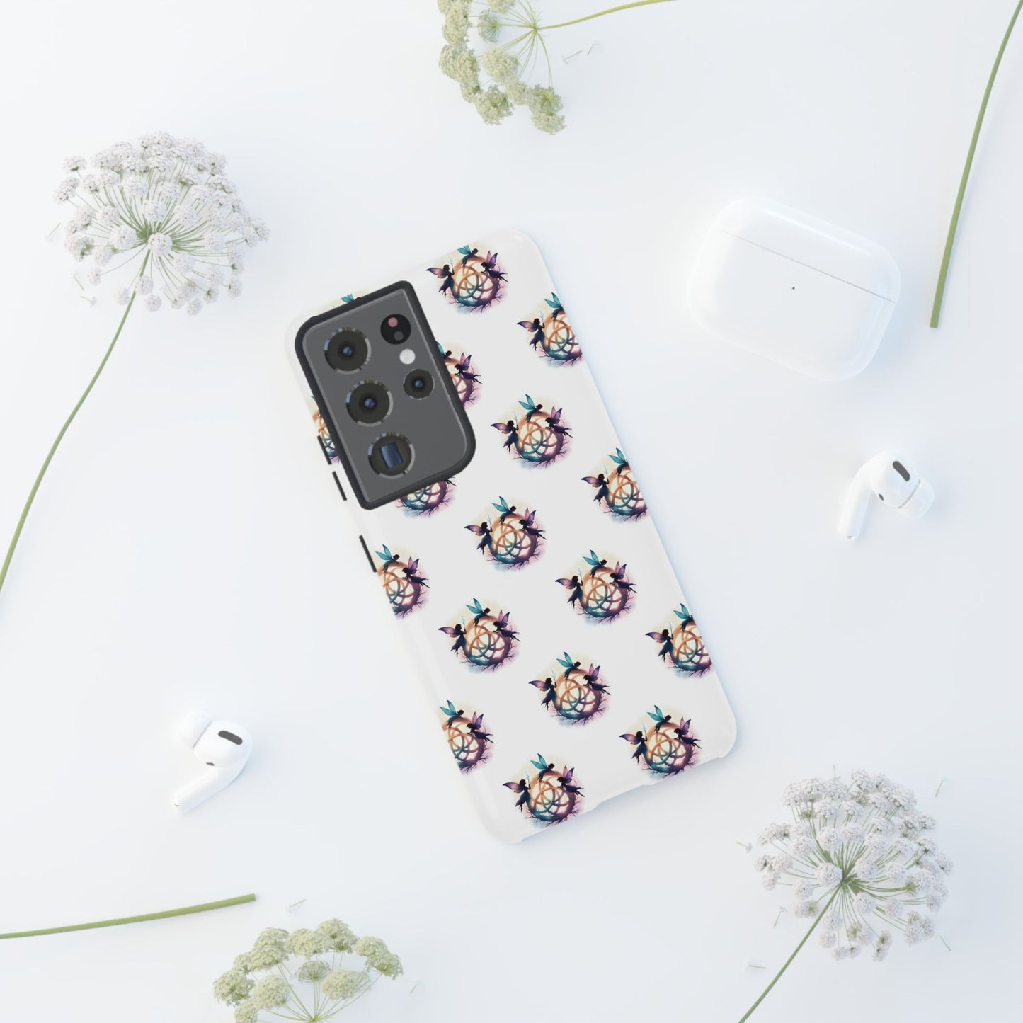 Tough Cases - Celtic Fairies Phone Case, Colorful Phone Cover, Fairy Lover Gift, Trendy Smartphone Accessory