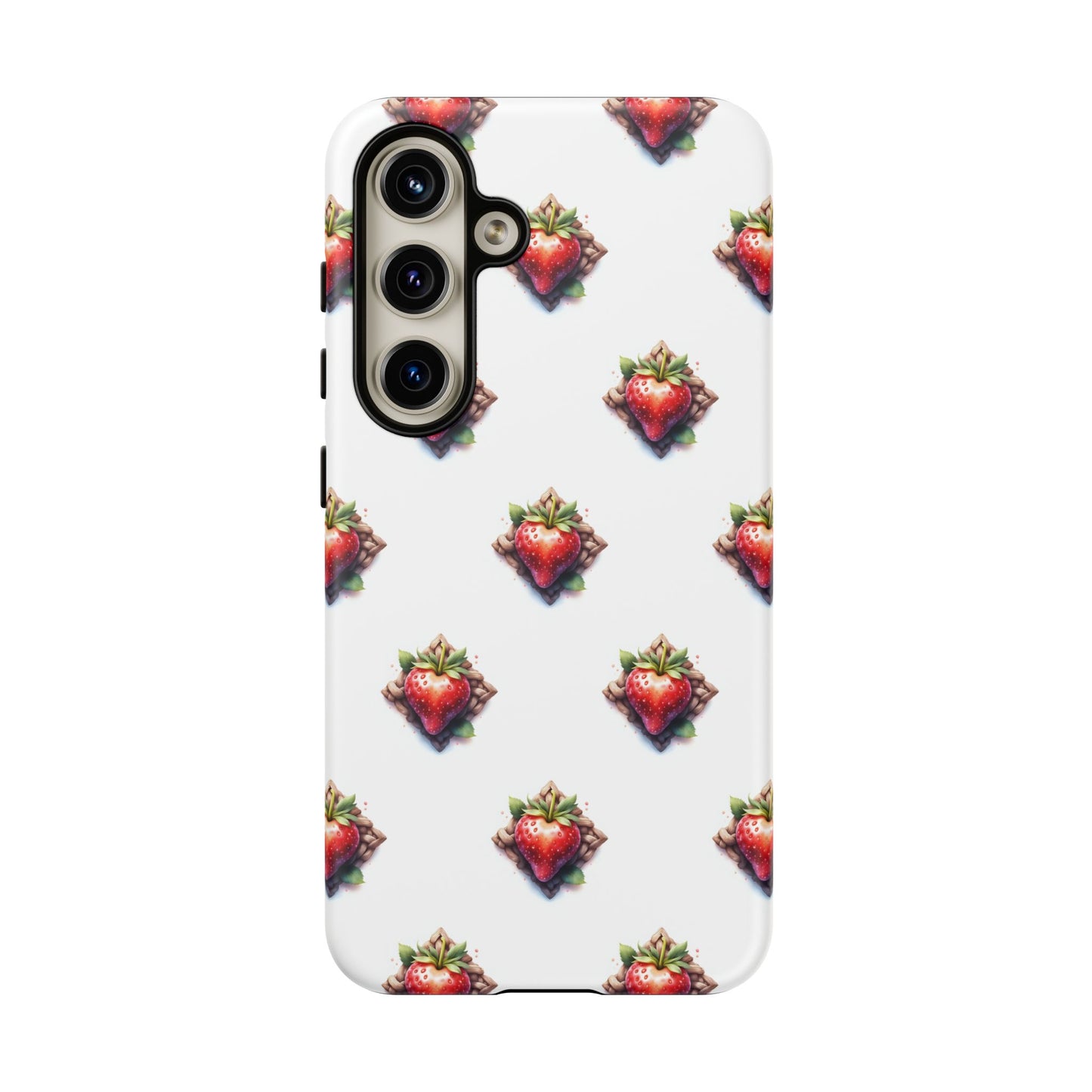 Strawberry Celtic Knot Phone Case, Cute Phone Cover, Gift for Her, Custom Smartphone Case, Funky Accessories, Valentine's Day Gift