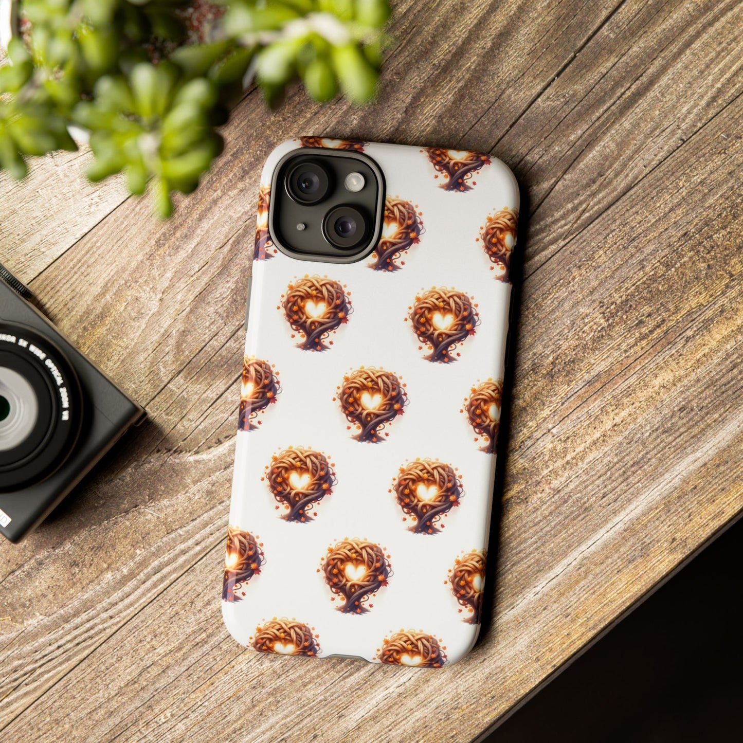 Stylish Phone Case, Tough Cases with Unique Design, Durable Smartphone Cover, Gift for Tech Lovers, Trendy Phone Accessory, Autumn Design
