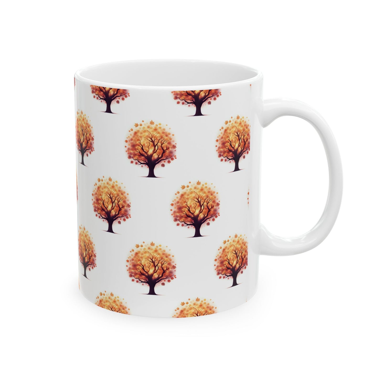 Autumn Tree Ceramic Mug, Pumpkin Spice Latte Cups, Fall Decor, Gift for Nature Lovers, Cozy Dining, Thanksgiving Coffee Mug - Celtic Scents