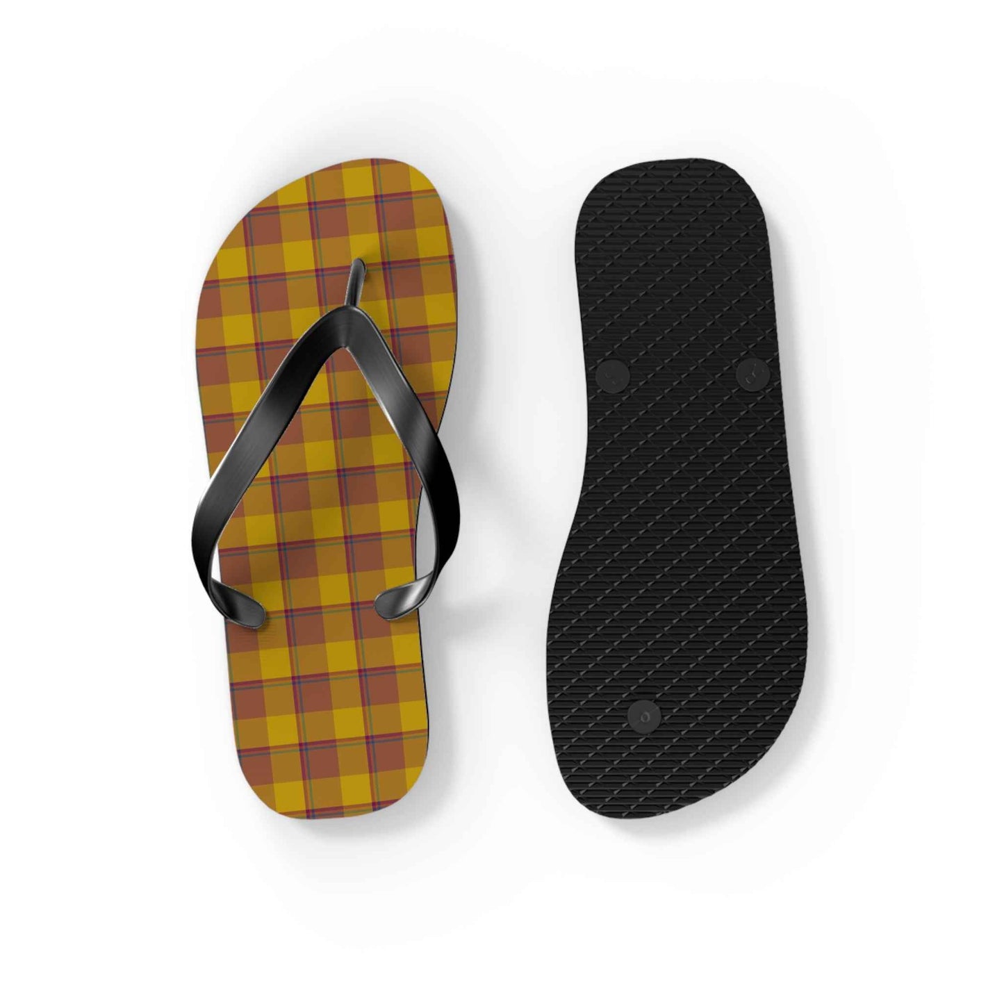 Cozy Plaid Flip Flops, Summer Sandals, Beachwear, Casual Footwear, Vacation Essentials, Slip-On Slippers