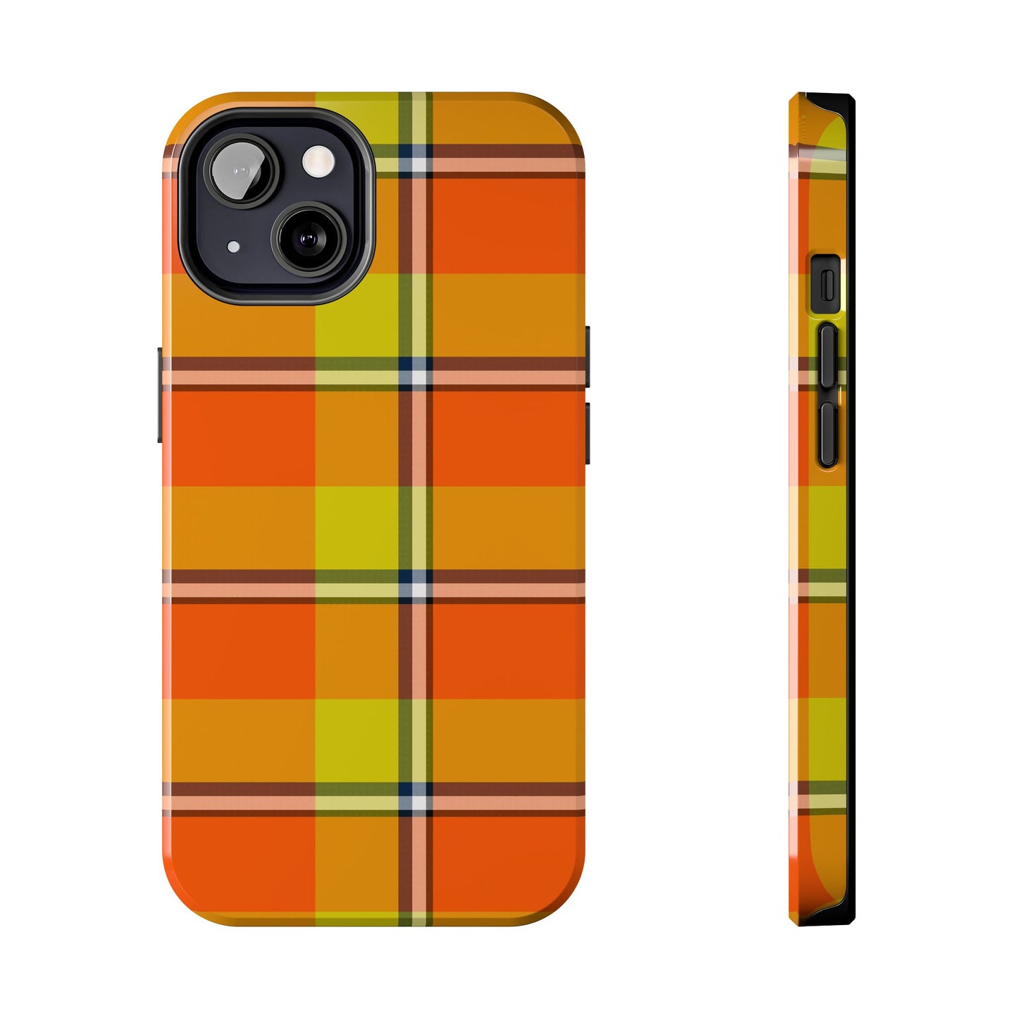 Vibrant Autumn Plaid Phone Case | Tough Phone Protector, Colorful Tech Accessory, Stylish Gift for Him/Her, Fun Birthday Present, Trendy - Celtic Scents