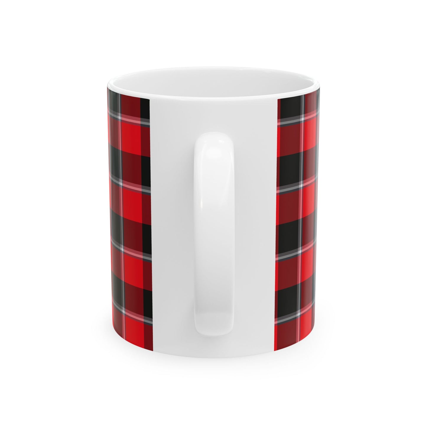 Cozy Plaid Ceramic Mug | Holiday Gift, Coffee Cup, Home Decor, Camper Style, Personalized Mug, Rustic Kitchen Essential - Celtic Scents
