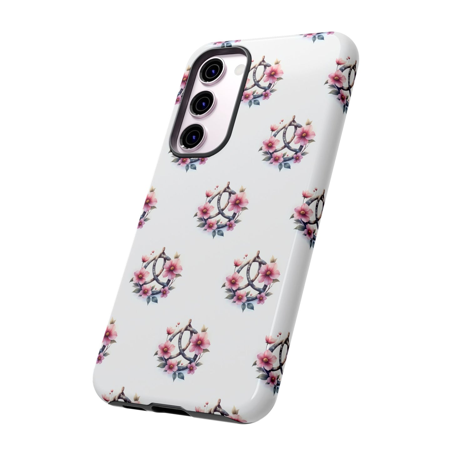 Floral Phone Case, Tough Phone Cover, Cute Protection for Mobile, Gift for Her, Celtic Knot Floral Pattern Case