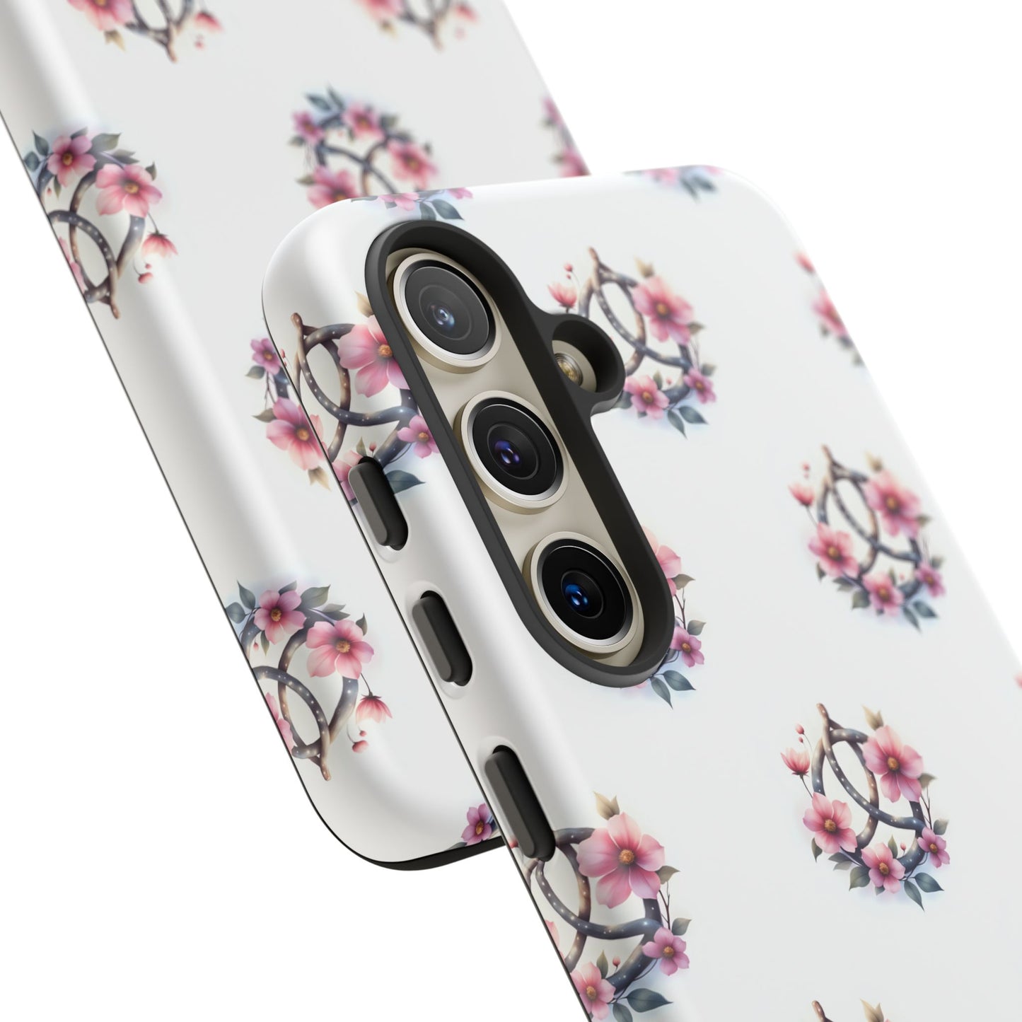 Floral Phone Case, Tough Phone Cover, Cute Protection for Mobile, Gift for Her, Celtic Knot Floral Pattern Case