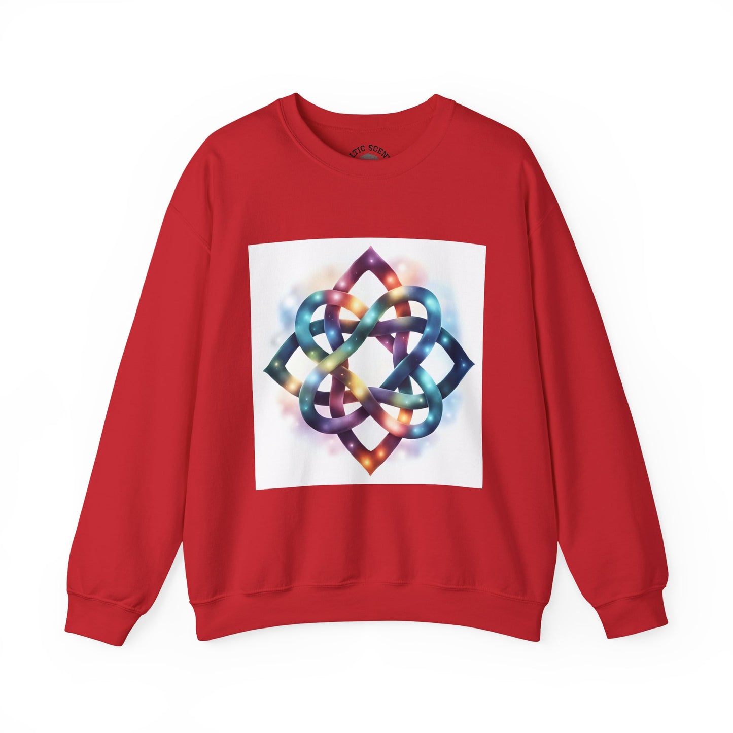 Colorful Infinity Knot Crewneck Sweatshirt | Cozy Unisex Sweatshirt for Every Occasion, Gift for Him, Her, Holidays, Casual Wear - Celtic Scents
