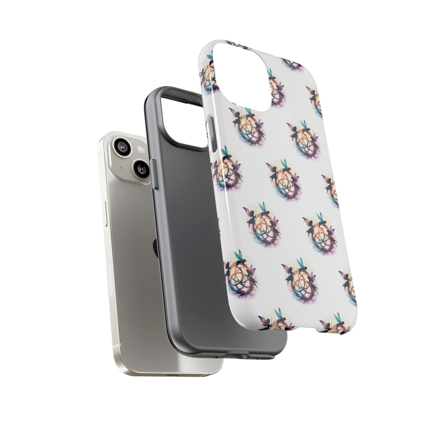 Tough Cases - Celtic Fairies Phone Case, Colorful Phone Cover, Fairy Lover Gift, Trendy Smartphone Accessory