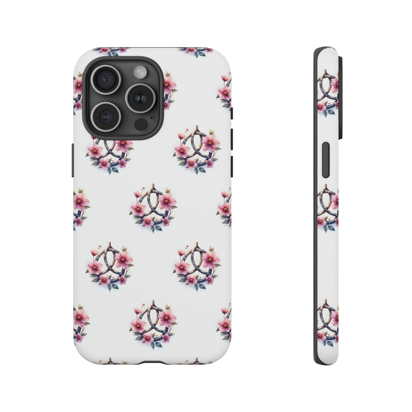 Floral Phone Case, Tough Phone Cover, Cute Protection for Mobile, Gift for Her, Celtic Knot Floral Pattern Case