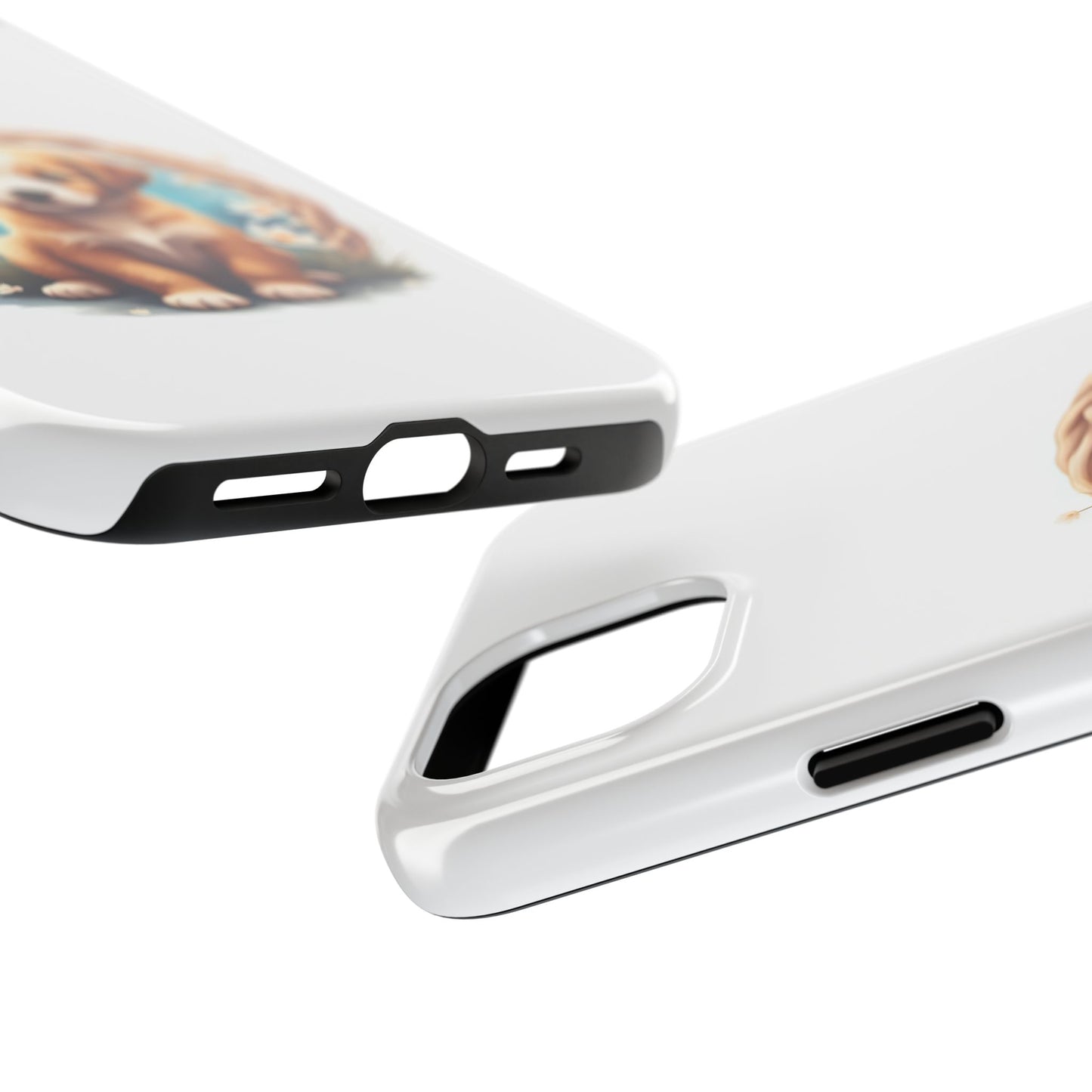 Cute Puppy Phone Case, Tough Case for Dog Lovers, Pet Gift, Protector Case for iPhone, Custom Phone Cover - Celtic Scents