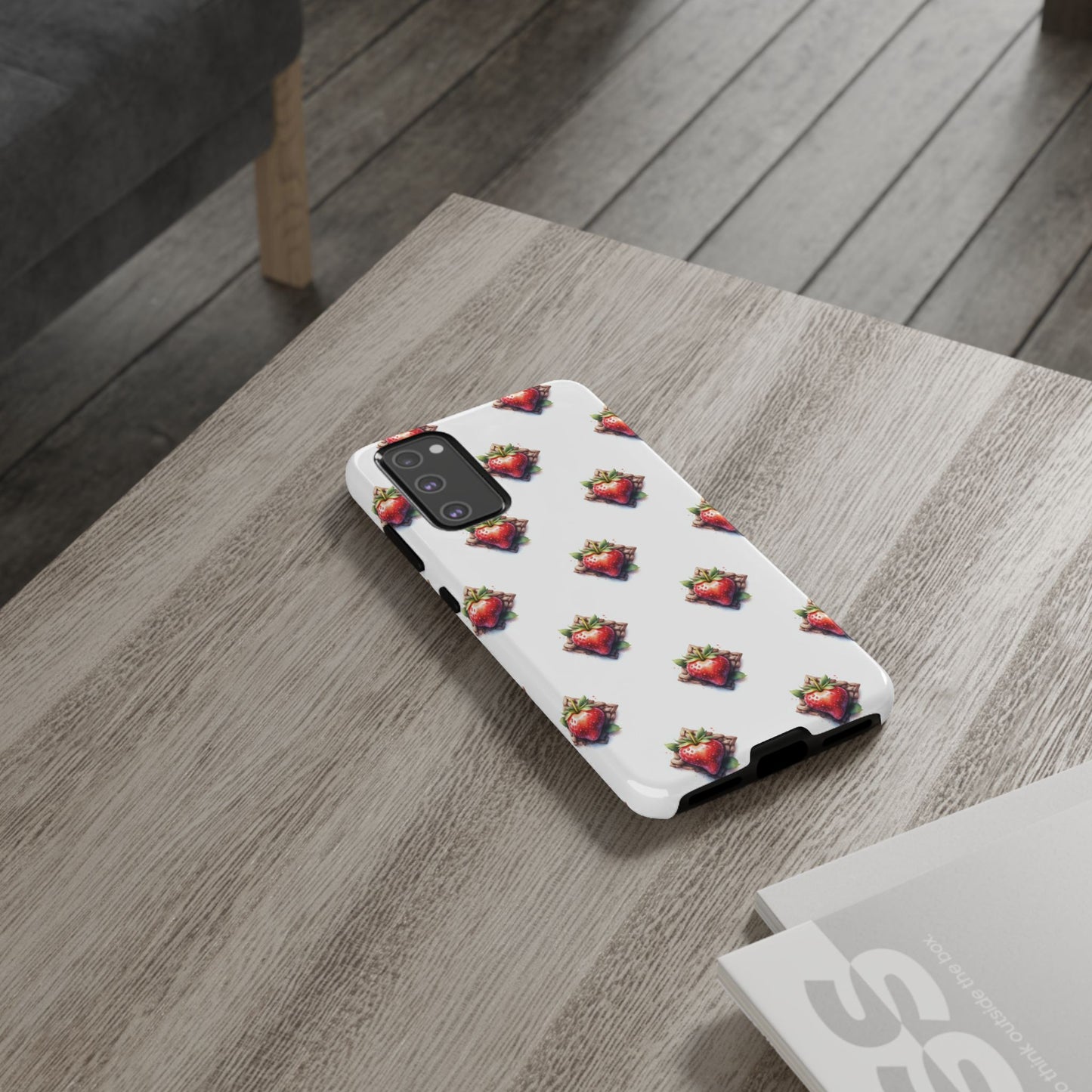 Strawberry Celtic Knot Phone Case, Cute Phone Cover, Gift for Her, Custom Smartphone Case, Funky Accessories, Valentine's Day Gift