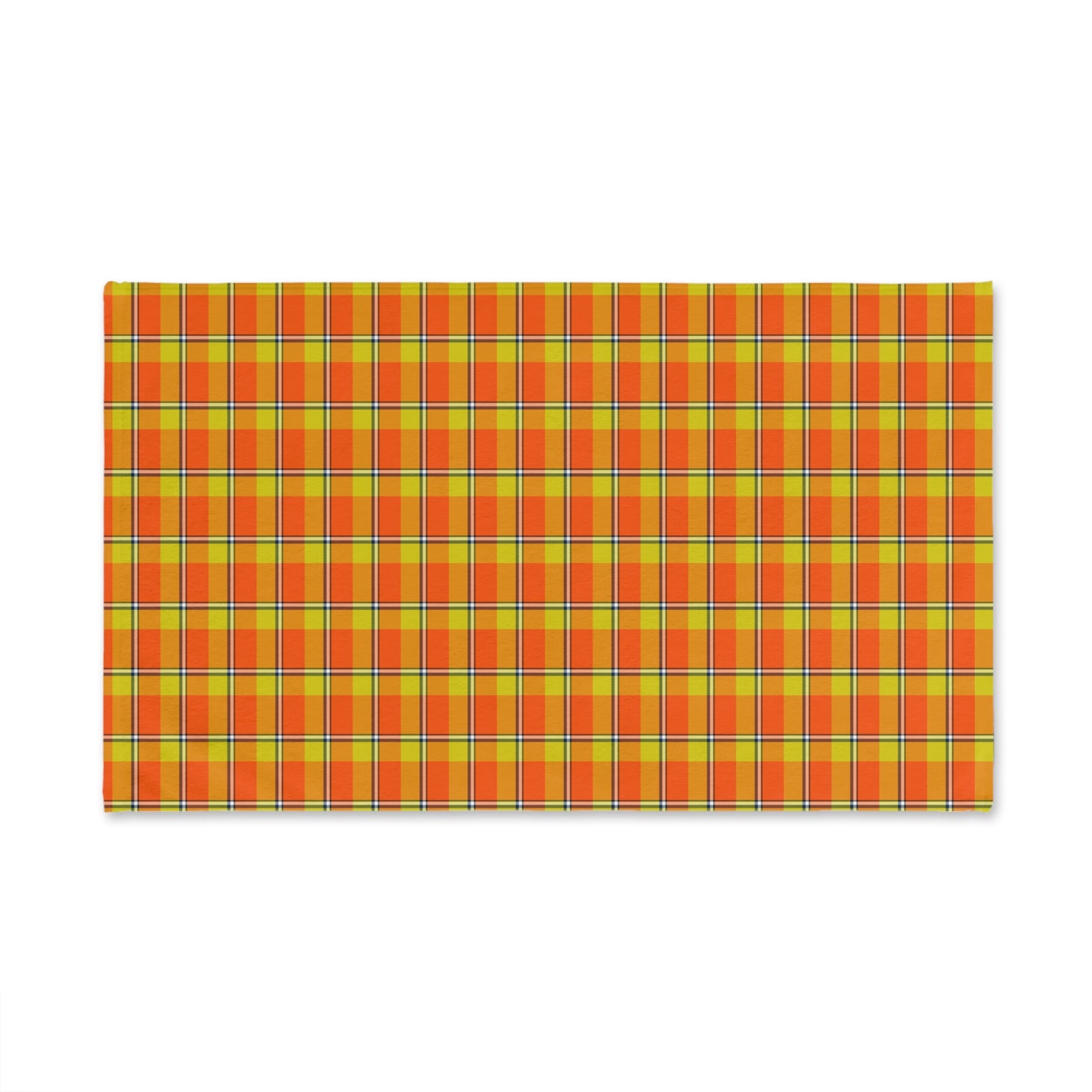 Bright Autumn Plaid Hand Towel, Kitchen Towel, Home Decor, Gift for Her, Colorful Dish Towel, Checkered Towel for Holidays - Celtic Scents
