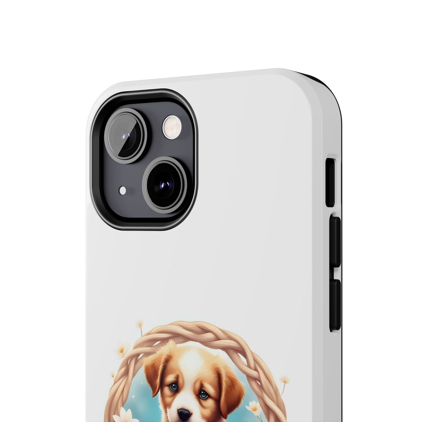 Cute Puppy Phone Case, Tough Case for Dog Lovers, Pet Gift, Protector Case for iPhone, Custom Phone Cover - Celtic Scents