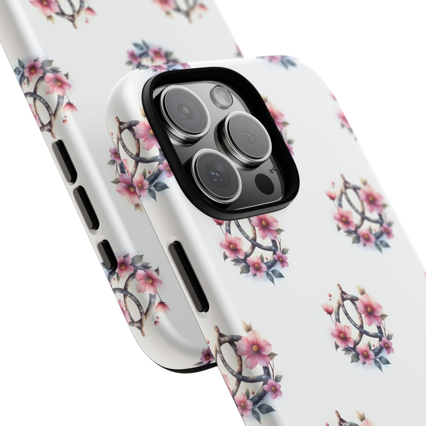 Floral Phone Case, Tough Phone Cover, Cute Protection for Mobile, Gift for Her, Celtic Knot Floral Pattern Case