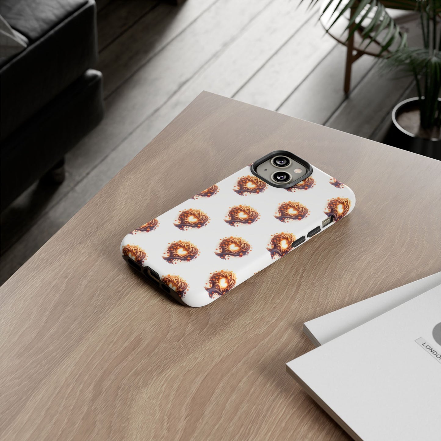 Stylish Phone Case, Tough Cases with Unique Design, Durable Smartphone Cover, Gift for Tech Lovers, Trendy Phone Accessory, Autumn Design