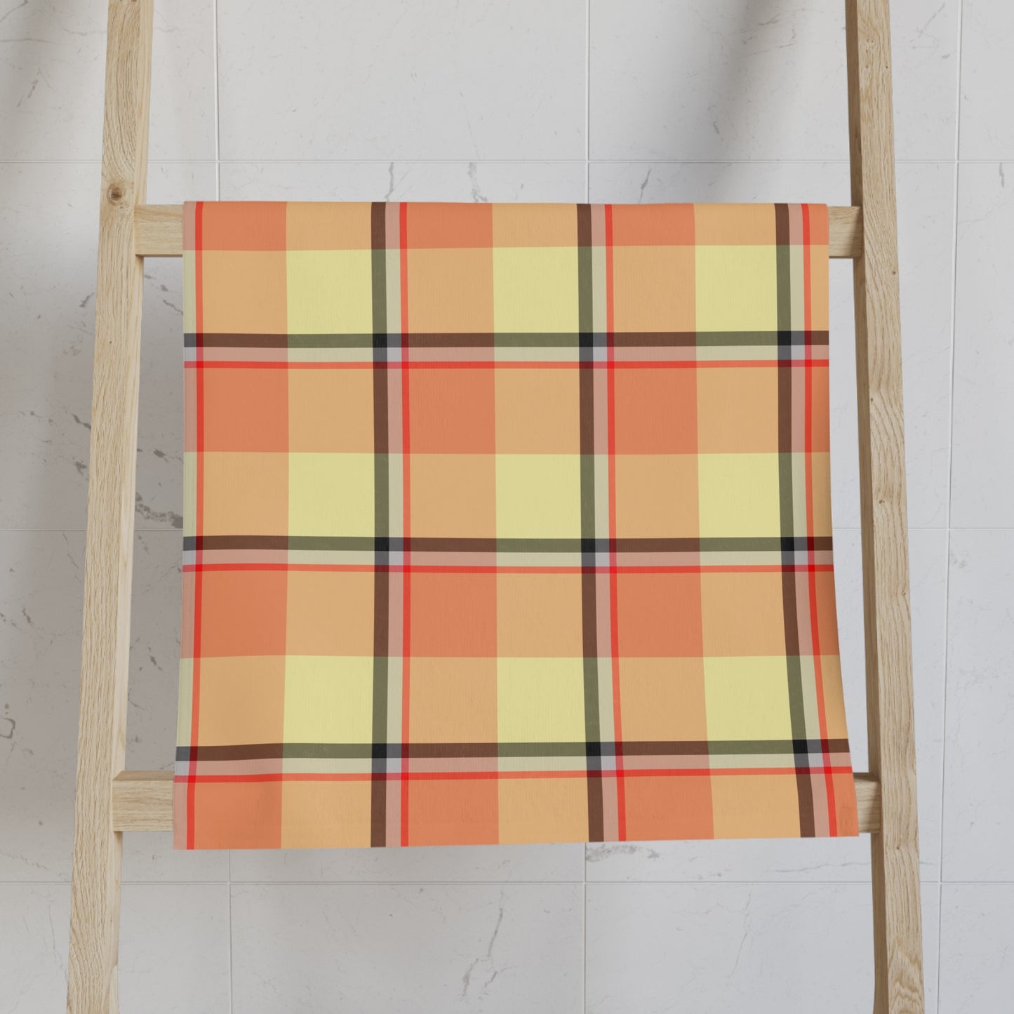 Cozy Farmhouse Hand Towel, Kitchen Decor, Rustic Home, Autumn Vibes, Plaid Towel - Celtic Scents