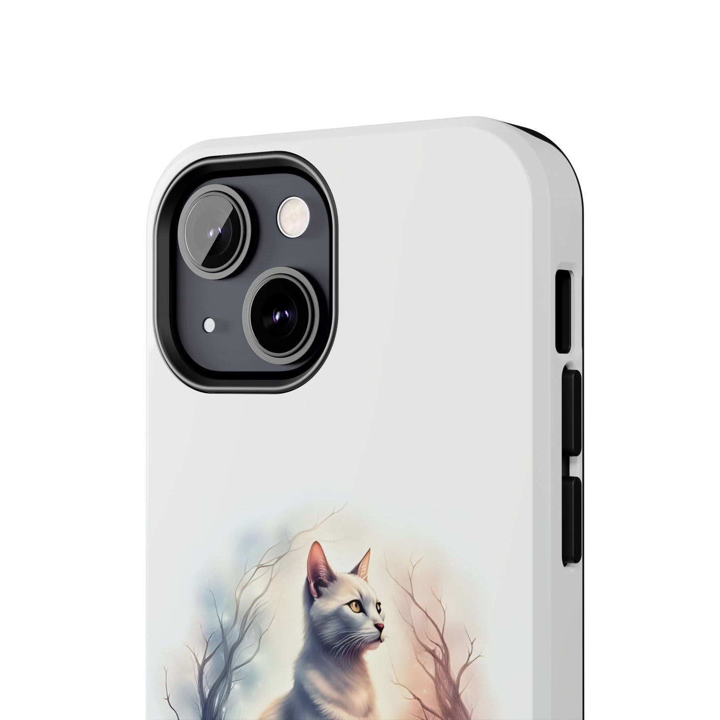 Artistic Cat Phone Case, Tough Phone Cases, Pet Lover Gift, Cat Lover Accessory, Unique Phone Cover, Protector Case - Celtic Scents