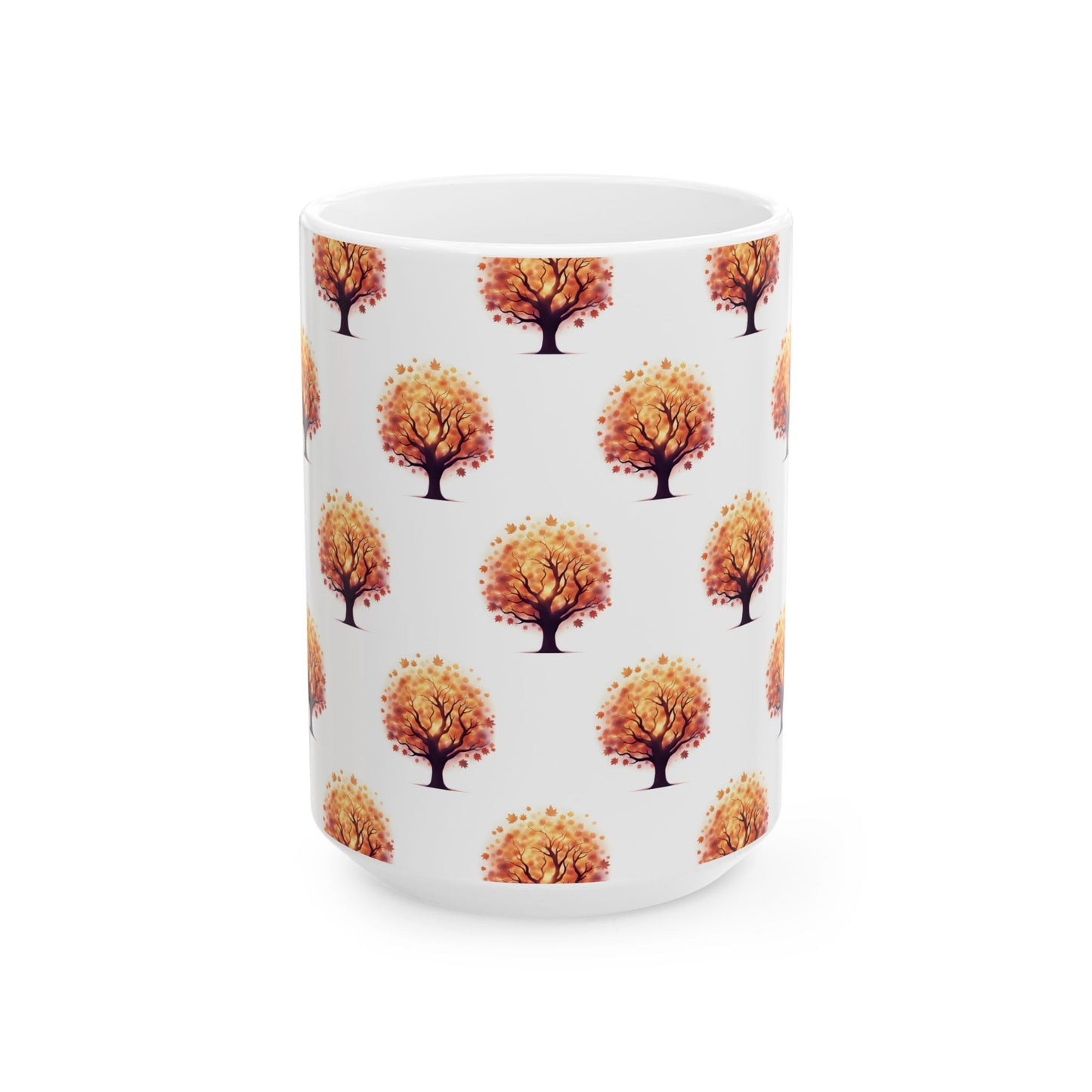 Autumn Tree Ceramic Mug, Pumpkin Spice Latte Cups, Fall Decor, Gift for Nature Lovers, Cozy Dining, Thanksgiving Coffee Mug - Celtic Scents