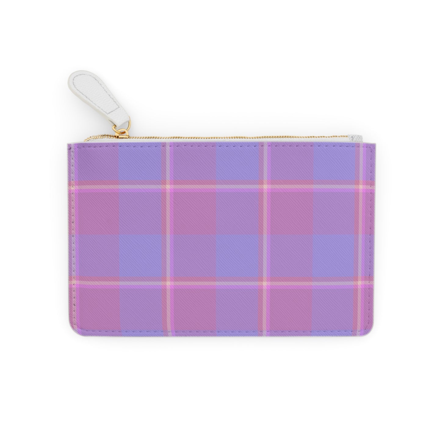 Personalized Mini Clutch Bag, Custom Name Purse, Plaid Makeup Pouch, Cute Gift for Her, Travel Essentials, Bridesmaid Accessory - Celtic Scents