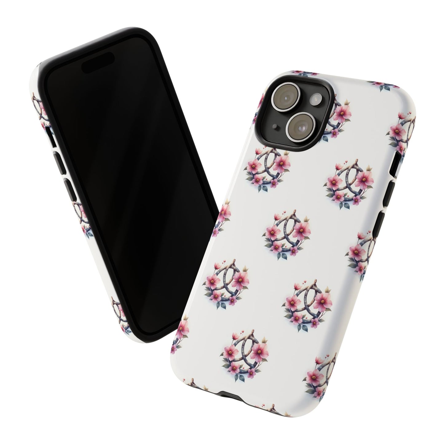Floral Phone Case, Tough Phone Cover, Cute Protection for Mobile, Gift for Her, Celtic Knot Floral Pattern Case
