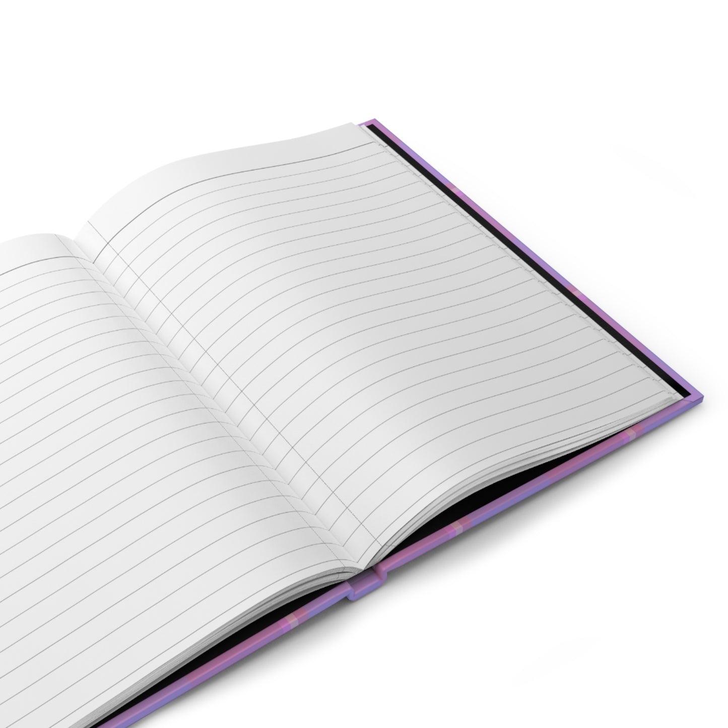 Personalized Plaid Hardcover Journal, Stylish Notebook, Gift for Writers, School Supplies, Planner, Purple Design - Celtic Scents